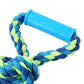 TWIN KNOTTED ROPE TUGGER TOY WITH HANDLE