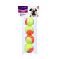 MINI TENNIS BALL 4/12PK 4CM 3 COLOURS