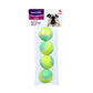 MINI TENNIS BALL 4/12PK 4CM 3 COLOURS