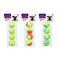 MINI TENNIS BALL 4/12PK 4CM 3 COLOURS